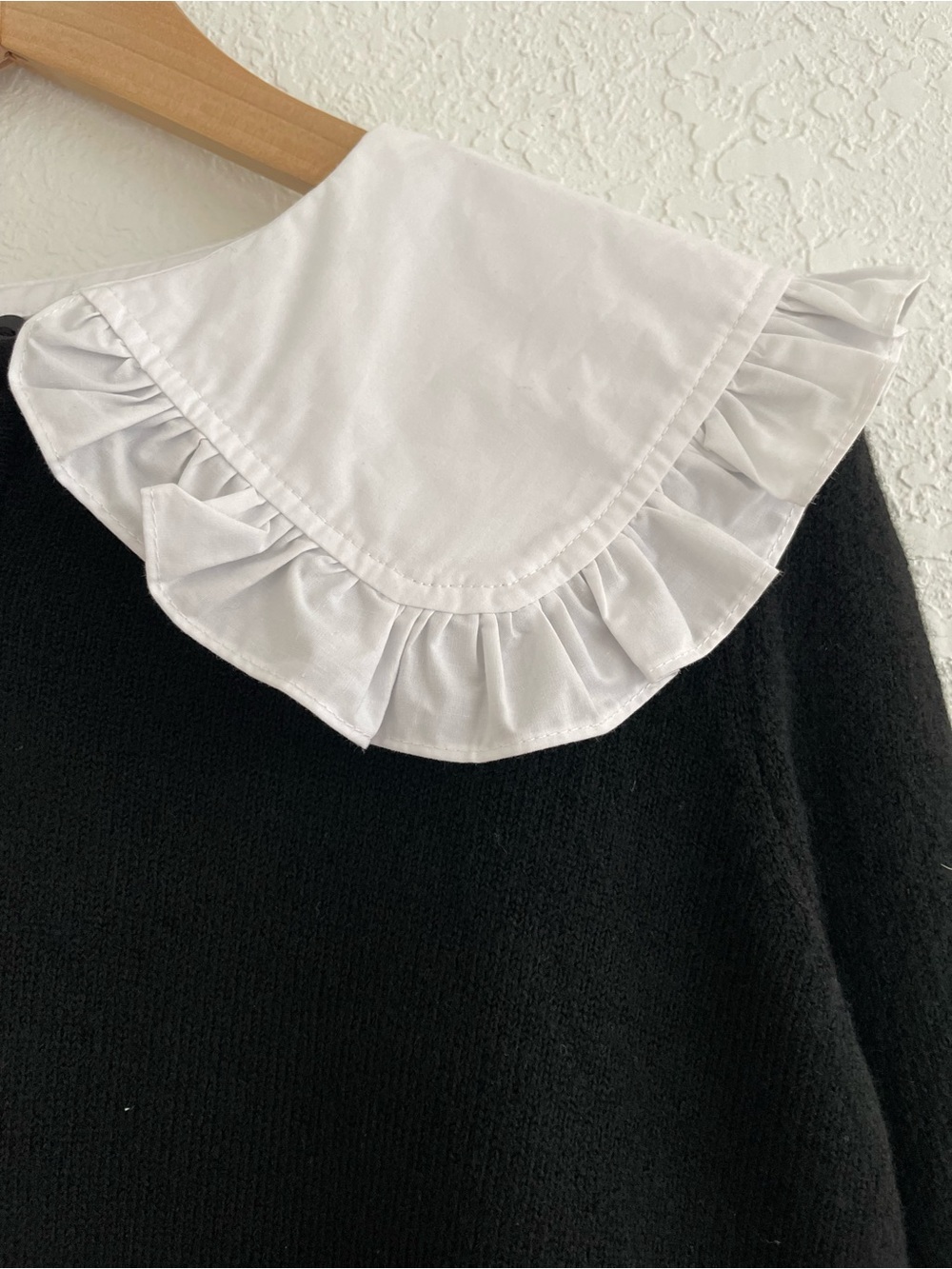 Mango Peter Pan Collar Sweater NWT Size 3X Plus Size Coquette Career - Picture 4 of 15